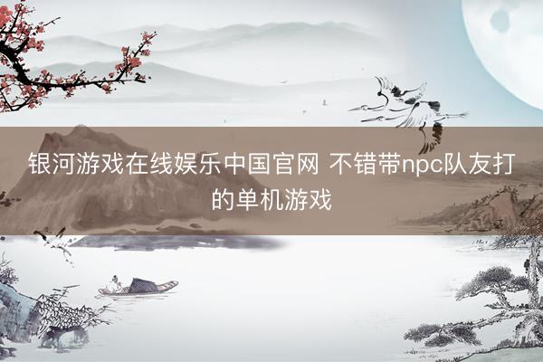 银河游戏在线娱乐中国官网 不错带npc队友打的单机游戏